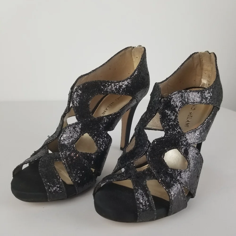 Antonio‎ Melani Black Slender Heel Size 8.5M